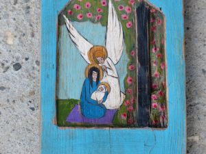 madonna z aniołem - fragment